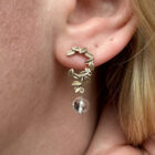 Sunflower Crescent Quarts Earrings 9Y - Image 2