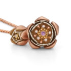 Cherry Blossom Locket Rose Gold - Handmade and Kinetic - Image 4