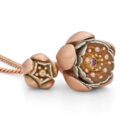 Cherry Blossom Locket Rose Gold - Handmade and Kinetic - Image 5