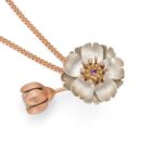 Cherry Blossom Locket Rose Gold - Handmade and Kinetic