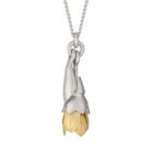 Daffodil Locket Necklace Silver - Handmade and Kinetic - Image 6