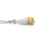 Daffodil Locket Necklace Silver - Handmade and Kinetic - Image 4