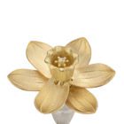 Daffodil Locket Necklace Silver - Handmade and Kinetic - Image 2