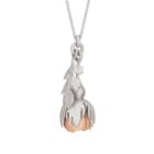 Dog Rose Locket Necklace - Handmade and Kinetic - Image 3
