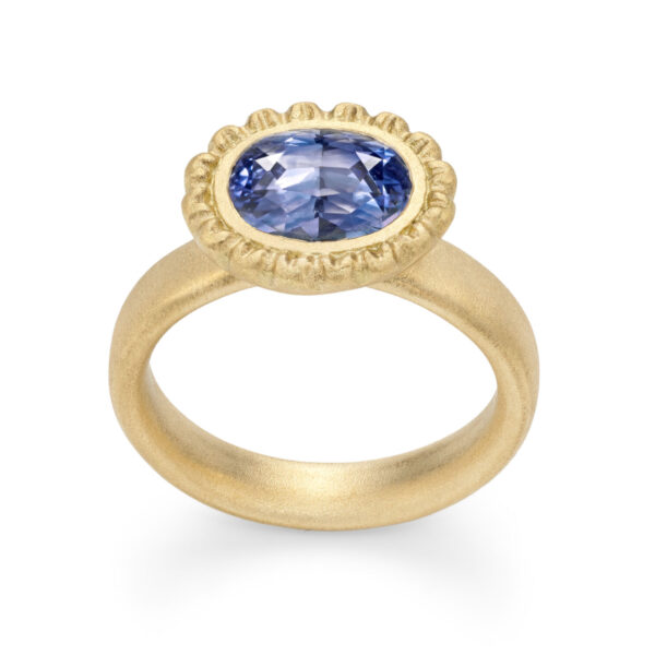 Forget Me Not Ring - Lilac Sapphire - Image 2