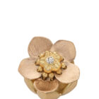 Forget Me Not Locket Necklace Gold - Handmade and Kinetic - Image 3