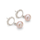 Forget Me Not Pearl Earrings - Image 2