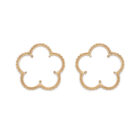 Forget Me Not Lace Studs - Diamonds