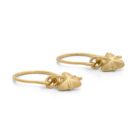 Lily Bud Drop Earrings - Yellow Gold - Image 3