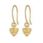 Lily Bud Drop Earrings - Yellow Gold