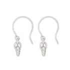 Lily Bud Drop Earrings - Silver - Image 2