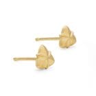 Lily Bud Studs - Yellow Gold - Image 2