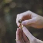 Peony Kinetic Locket Gold Necklace - Handmade and Kinetic - Image 6
