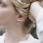 Lily Bud Drop Earrings - Silver - Image 4