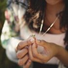 Lotus Locket Necklace - Handmade and Kinetic - Image 4