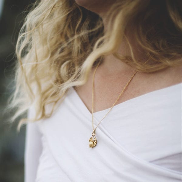 Gold, Kinetic Heather Locket Necklace | Victoria Walker Jewellery