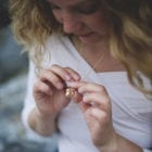 Heather Locket Necklace Gold - Handmade and Kinetic - Image 5