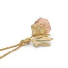 Peony Kinetic Locket Gold Necklace - Handmade and Kinetic - Image 4