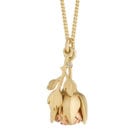 Gold Rose Locket Necklace - Handmade and Kinetic