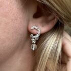 Sunflower Crescent Quarts Earrings - Image 3