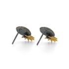 Sunflower Centre Studs - Brown diamonds - Image 3