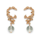 Sunflower Crescent Quarts Earrings 9Y