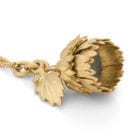 Sunflower Locket Necklace Gold - Handmade And Kinetic