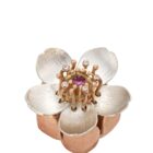 Wild Cherry Blossom Locket Rose Gold - Handmade and Kinetic - Image 3