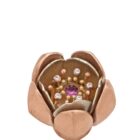 Wild Cherry Blossom Locket Rose Gold - Handmade and Kinetic - Image 2