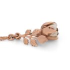 Dog Rose Locket Necklace Rose Gold - Handmade and Kinetic - Image 5