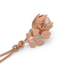 Dog Rose Locket Necklace Rose Gold - Handmade and Kinetic - Image 4