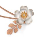 Dog Rose Locket Necklace Rose Gold - Handmade and Kinetic - Image 7