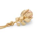Dog Rose Locket Necklace Gold - Handmade and Kinetic - Image 4