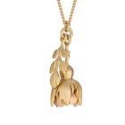 Dog Rose Locket Necklace Gold - Handmade and Kinetic - Image 5