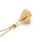 Gold Lotus Locket Necklace - Handmade and Kinetic - Image 3