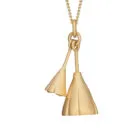 Gold Lotus Locket Necklace - Handmade and Kinetic - Image 6