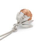 Peony Locket Necklace - Handmade and Kinetic - Image 5
