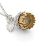 Sunflower Locket Necklace - Handmade And Kinetic