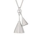 Lotus Locket Necklace - Handmade and Kinetic - Image 3